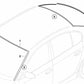 Rear window lower cover for BMW 5 Series E60, E60N (OEM 51317115413). Original BMW