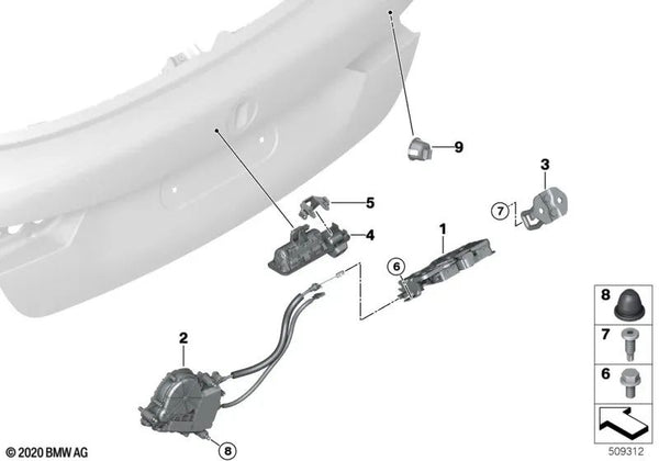 Soft-Close Automático para BMW F40 (OEM 51247461707). Original BMW.