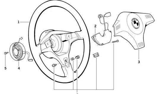 Módulo Electrónico de Airbag para BMW Serie 3 E36 (OEM 65778357714). Original BMW