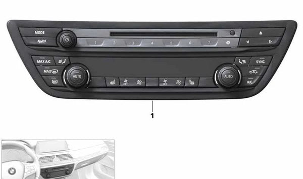 Kit de reparación panel radio y clima OEM 61317947846 para BMW G11, G12. Original BMW.