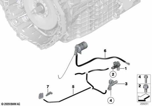 Sensor de velocidad para BMW E72 (OEM 24357599204). Original BMW