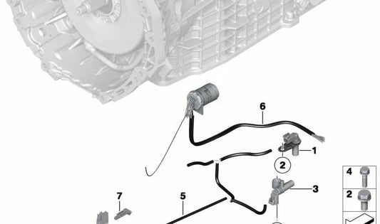 Sensor de Revoluciones para BMW E72 (OEM 24357599203). Original BMW