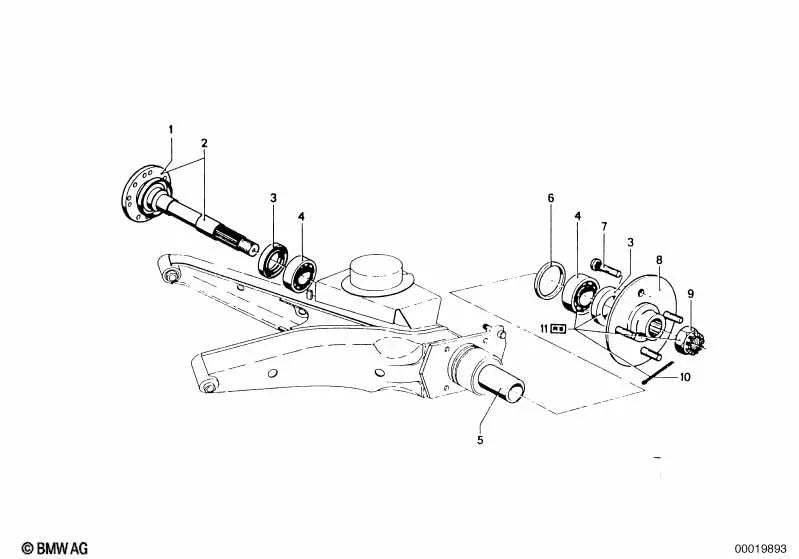 Mitnehmerflansch para BMW varios modelos/series (OEM 33413404106). Original BMW