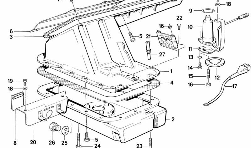 Válvula antirretorno para BMW Serie 3 E30 (OEM 11131309428). Original BMW