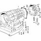 Retaining bracket for BMW 3 Series E21, E30, E36, 5 Series E12, E28, E34, E39, 6 Series E24, 7 Series E23, E32, E38, 8 Series E31 (OEM 24111218679). Genuine BMW.