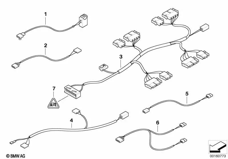 Cable de Repuesto para Pretensor de Cinturón para BMW (OEM 61108413898). Original BMW.