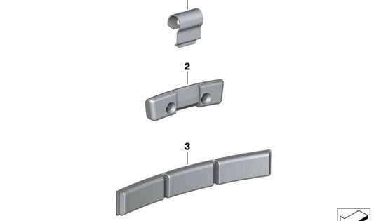 OEM fastening clip 36116766311 for BMW E81, E82, E87, E88, F20, F21, F40, F52, F22, F23, F44, F45, F46, F87, G42, U06, G87, E30, E36, E46, E90, E91, E91, e92, e93, f30, f31, f34, f35, f80, g20, g21, g28, g80, g81, f32, f33, f36, f82, f83, g22, g23, g2, g2