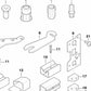 Tuerca de remache ciega cabeza plana para BMW Serie 5 F10, F11, Serie 6 F06, F12, Z8 E52, MINI R55N (OEM 07146989335). Original BMW