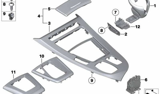 Blende para BMW Z4 E89 (OEM 51169181371). Original BMW