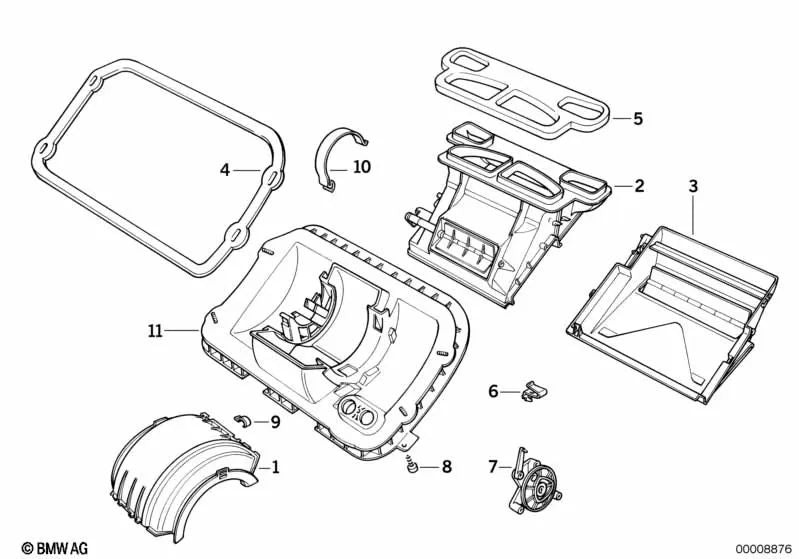 Spannband for BMW 3 Series E36 (OEM 64111393253). Genuine BMW