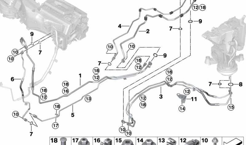 Conducto de aspiración para BMW G07 (OEM 64536836524). Original BMW