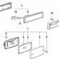 Luz lateral de marcación trasera para BMW Serie 3 E30 (OEM 63141380561). Original BMW