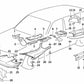 Travesaño para BMW Serie 5 E34 (OEM 24711136629). Original BMW.