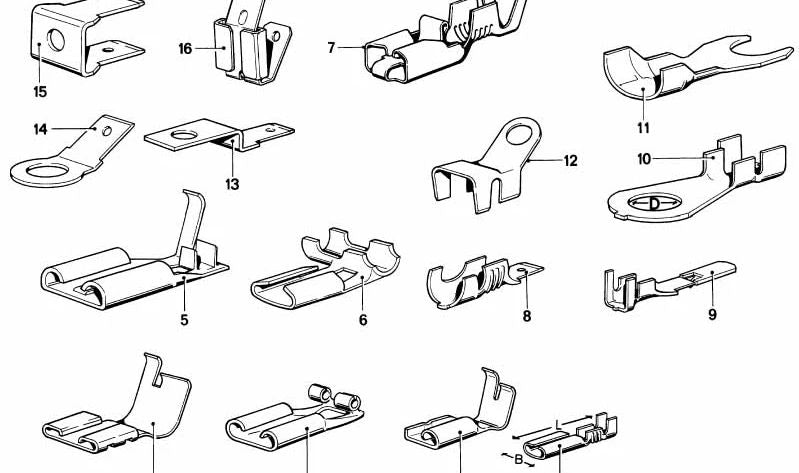 Plananschluss OEM 61131269612 für BMW E21, E30, E12, E28, E24, E23. Original BMW.