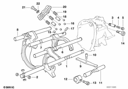 Bolt for BMW E87, E36, E46, E34, E39, E85 (OEM 23311228386). Genuine BMW