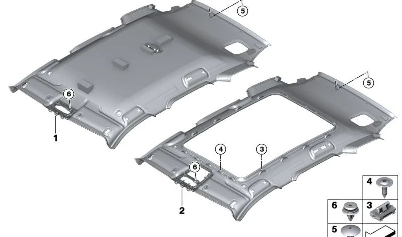 Niet OEM 51447911100 per BMW U06, U11, U12. BMW originale.