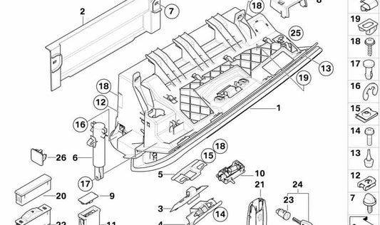 OEM 51169110541 für BMW E90, E91. Original BMW.