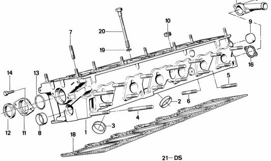 Junta de Culata para BMW E21, E30, E12, E28, E34 (OEM 11121722729). Original BMW