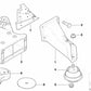 Tornillo hexagonal con arandela para BMW Serie 3 E46, Serie 5 E60, E61, Serie 7 E65, E66, Z4 E85 (OEM 07119904117). Original BMW.