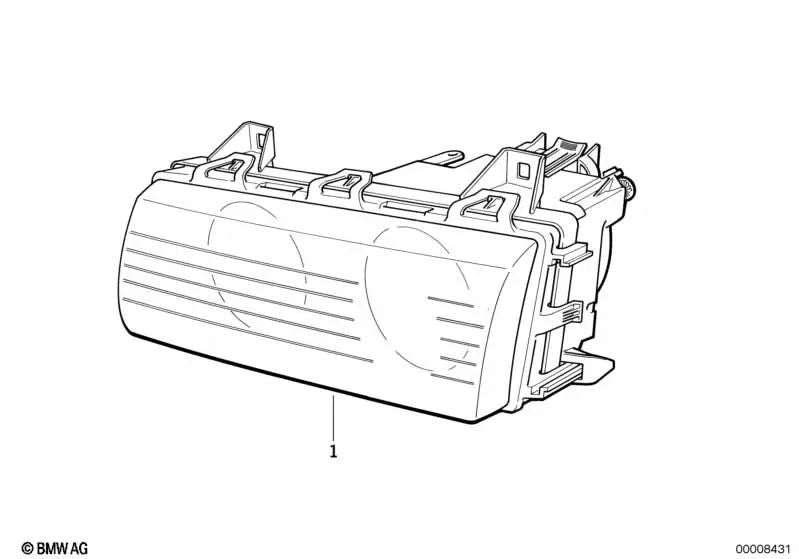 Right Beacon für BMW 3 E36 -Serie (OEM 63128363080). Original BMW.