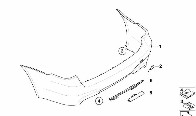 Faire un renforcement central inférieur OEM 51127897774 pour BMW E60, E61. BMW d'origine.