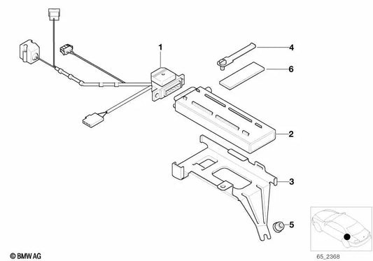 Sealing strip for BMW E81, E82, E87, E87N, E88, E46, E90, E91, E92, E93, E39, E38, E53, E52 (OEM 51411970578). Genuine BMW