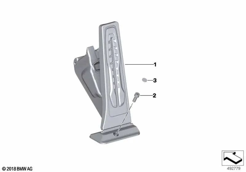 Módulo de Pedal de Acelerador para BMW Serie 1 F40, Serie 2 F44, Serie 4 G22, G23, G82, G83, Serie 5 F90, G30, G31, G38, G60, Serie 6 G32, Serie 7 G11, G12, G70, Serie 8 F91, G14, G15, G16, X1 U11, X2 F39, X3 G08, Z4 G29 (OEM 35406889824). Original BMW