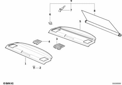 BMW Rack 3 E36, serie 8 E31 (OEM 51468153261). BMW originale