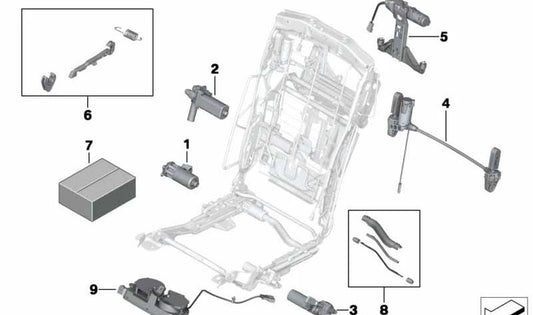 Juego de ejes flexibles para BMW Serie 7 F01, F02, F04 (OEM 52209181808). Original BMW