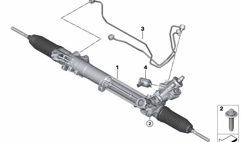 Módulo Servotronic OEM 32106788212 para BMW (E81, E82, E87, E88, E90, E91, E92, E93, E60, E61, F07, F10, F11, E63, E64, F06, F12, F13, F01, F02, F04, E84, E83, E53, E70, F15, E71, F16). Original BMW.