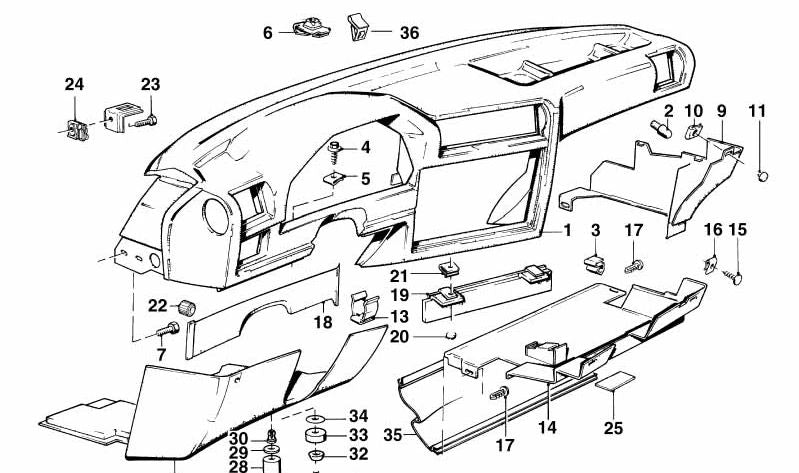 Abrazadera para BMW Serie 3 E30, Serie 7 E23 (OEM 51451902637). Original BMW