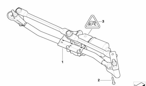 Sistema de limpiaparabrisas completo para BMW E84 (OEM 61612990144). Original BMW