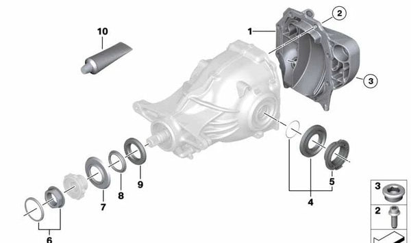 Tapa trasera para BMW Serie 5 G30, Serie 7 G11, G12 (OEM 33118638083). Original BMW