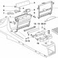 Cobertura de interruptor para BMW E39, E38 (OEM 51168161568). Original BMW.