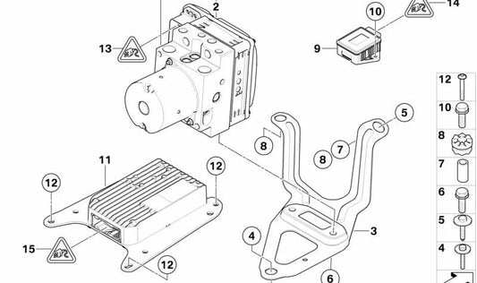 ICM-QL control module OEM 34506857403 for BMW E71. Original BMW.