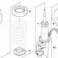 Front left shock absorber for BMW E71 (OEM 37116794535). Original BMW