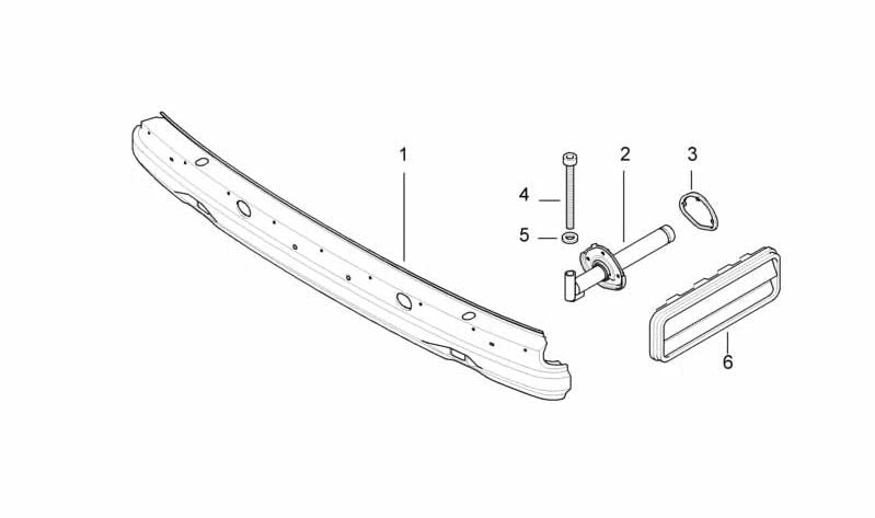 Junta para BMW E39, E38 (OEM 51128157195). Original BMW