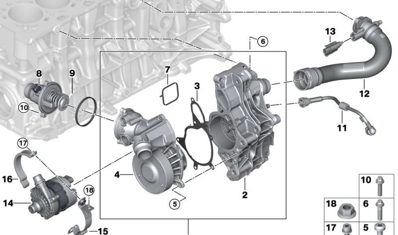 Formulaire OEM 1151809461 pour BMW G87, G20, G21, G80, G81, G26, G82, G83, F97, F98. BMW d'origine.