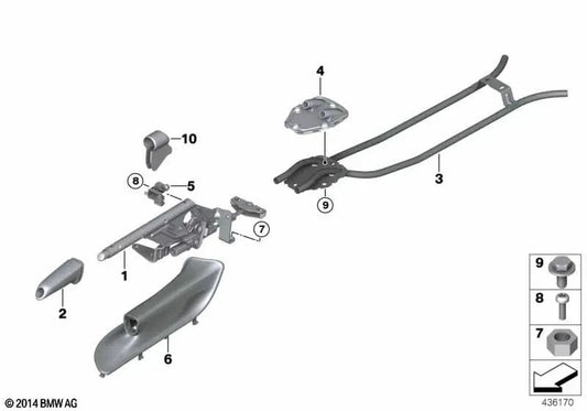 Handbremsenabdeckung für BMW E90, E91, E92, E93 (OEM 34427155624). Original BMW