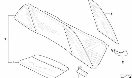 Parabrisas izquierdo para BMW Serie 3 E46 (OEM 54317141835). Original BMW.