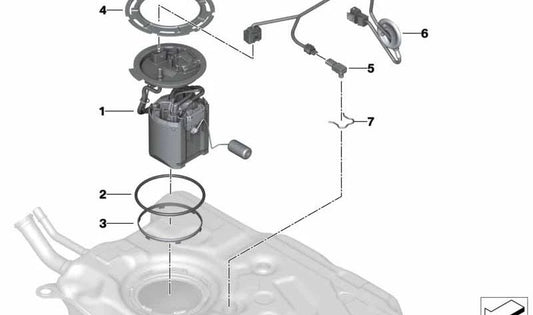 Unità di alimentazione per BMW 3 G20 Series, G21 (OEM 16117473449). BMW originale