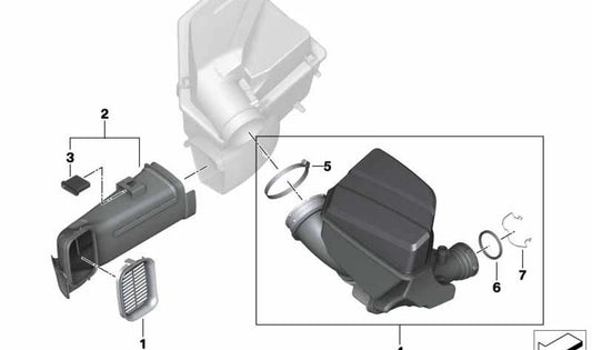 Federklemme für BMW 1er F20N, F21N, 2er F22, F23, G42, 3er F30N, F31N, F34N, G20, G21, 4er F32, F33, F36, G22, G23, G26, Z4 G29 (OEM 13718637816) . Original BMW