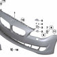 Cubierta para enganche de remolque para BMW Serie 5 F10, F11, F18 (OEM 51117246868). Original BMW