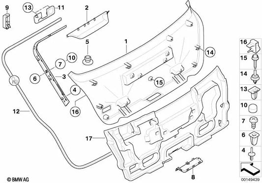 Centering bolt for BMW 3 Series E46 (OEM 51497034282). Genuine BMW