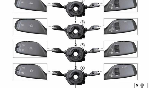 Módulo de control columna de dirección OEM 61315A32CE5 para BMW F22, F23, F87, F30, F34, F80, F32, F33, F36, F82, F83. Original BMW.