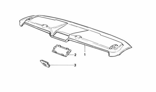 Blende Himmel Delantera para BMW Serie 5 E28 (OEM 51441902627). Original BMW