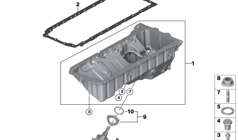 O-Ring para BMW F87N, F80N, F82 (OEM 11139909334). Original BMW