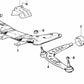 Bujes de brazo de suspensión OEM 31129058931 para BMW E30, Z1. Original BMW.