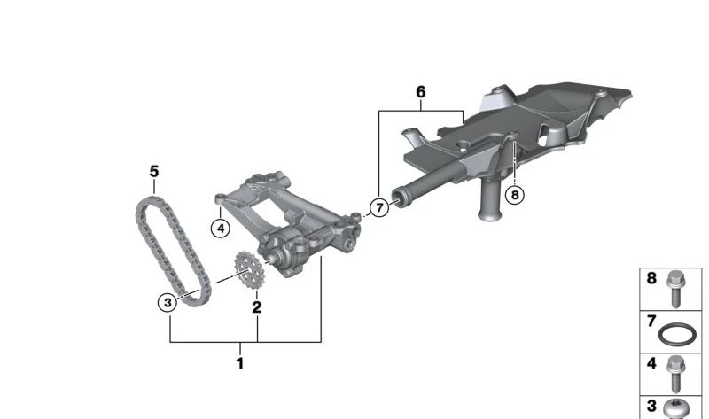 Ansaugrohr mit Dichtung für BMW E60, E61, E63N, E64N, E65, E66 (OEM 11417792946). Original BMW.