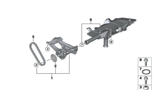 Tubo de admisión con junta para BMW E60, E61, E63N, E64N, E65, E66 (OEM 11417792946). Original BMW.